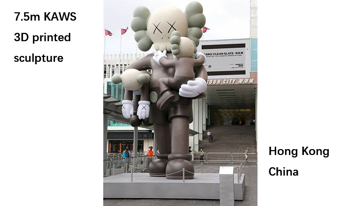 3D プリントされた KAWS 彫刻