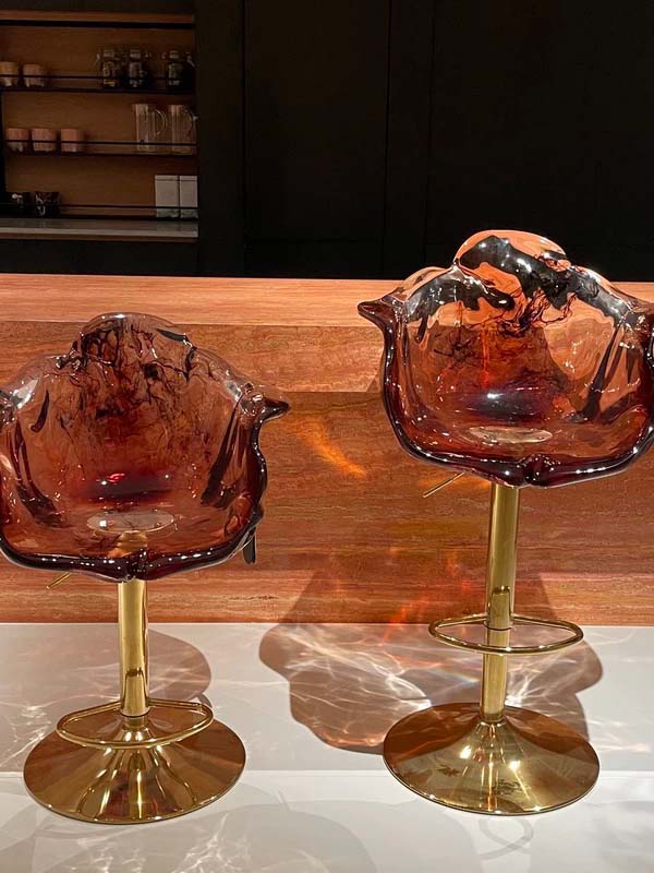 Transparent Resin Bar Chair